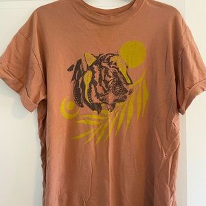 girl Dangerous Rose Pink Oversized Tee S